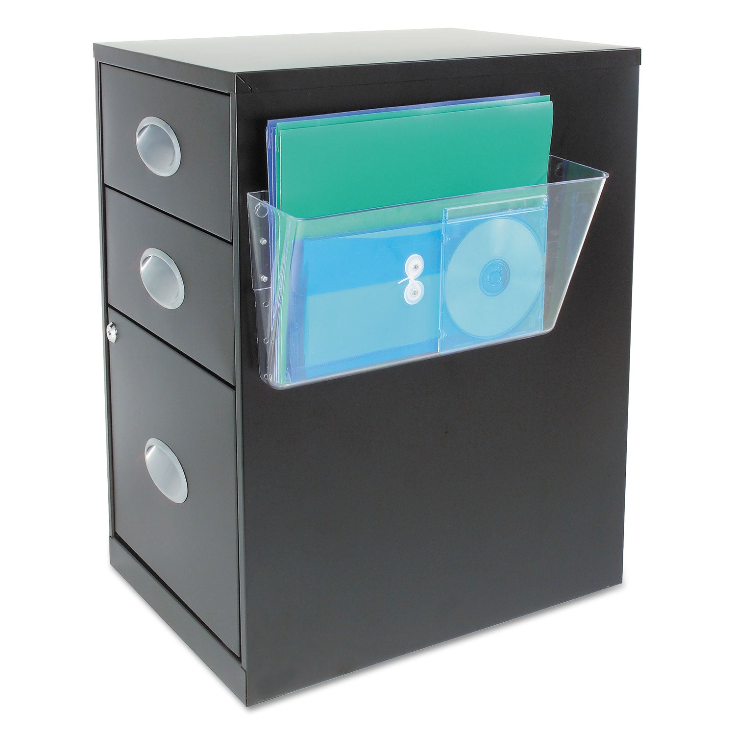 Magnetic DocuPocket Wall File, Letter Size, 13" x 4" x 7", Clear - 