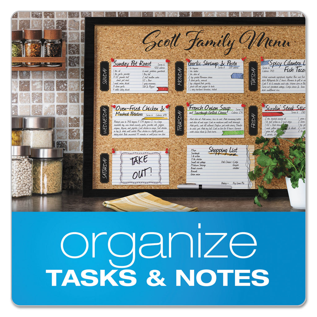 Ruled Index Cards, 5 x 8, White, 100/Pack