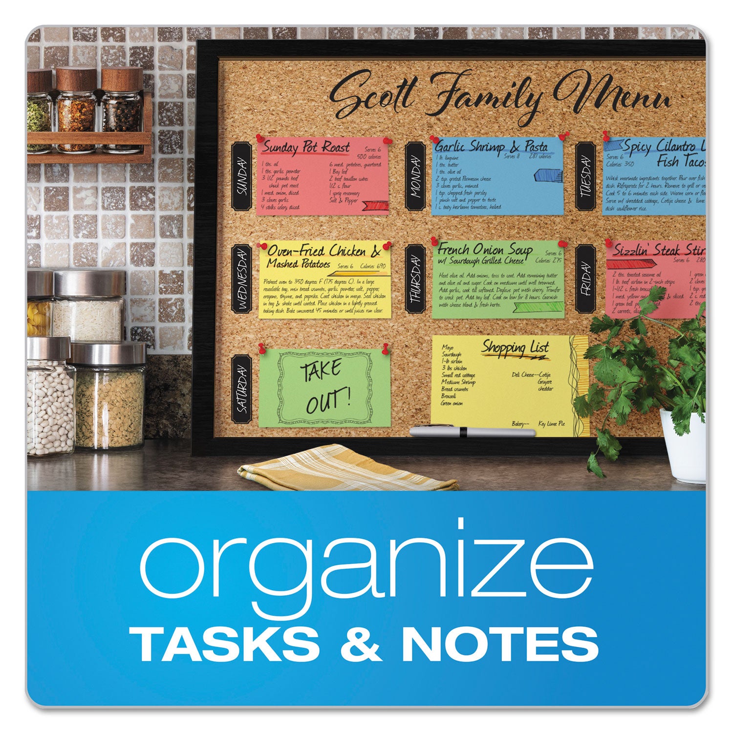 Unruled Index Cards, 3 x 5, Canary, 100/Pack