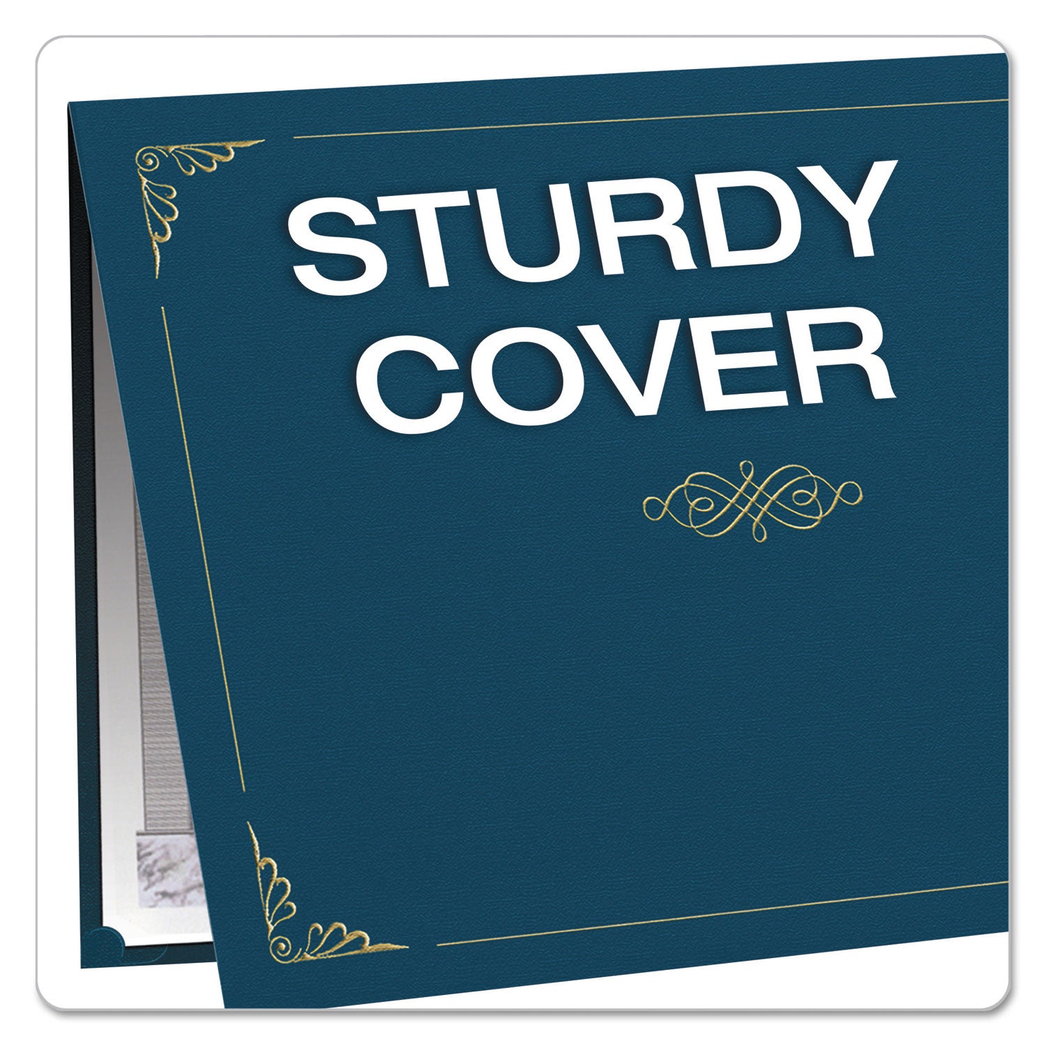 Certificate Holder, 11.25 x 8.75, Dark Blue, 5/Pack