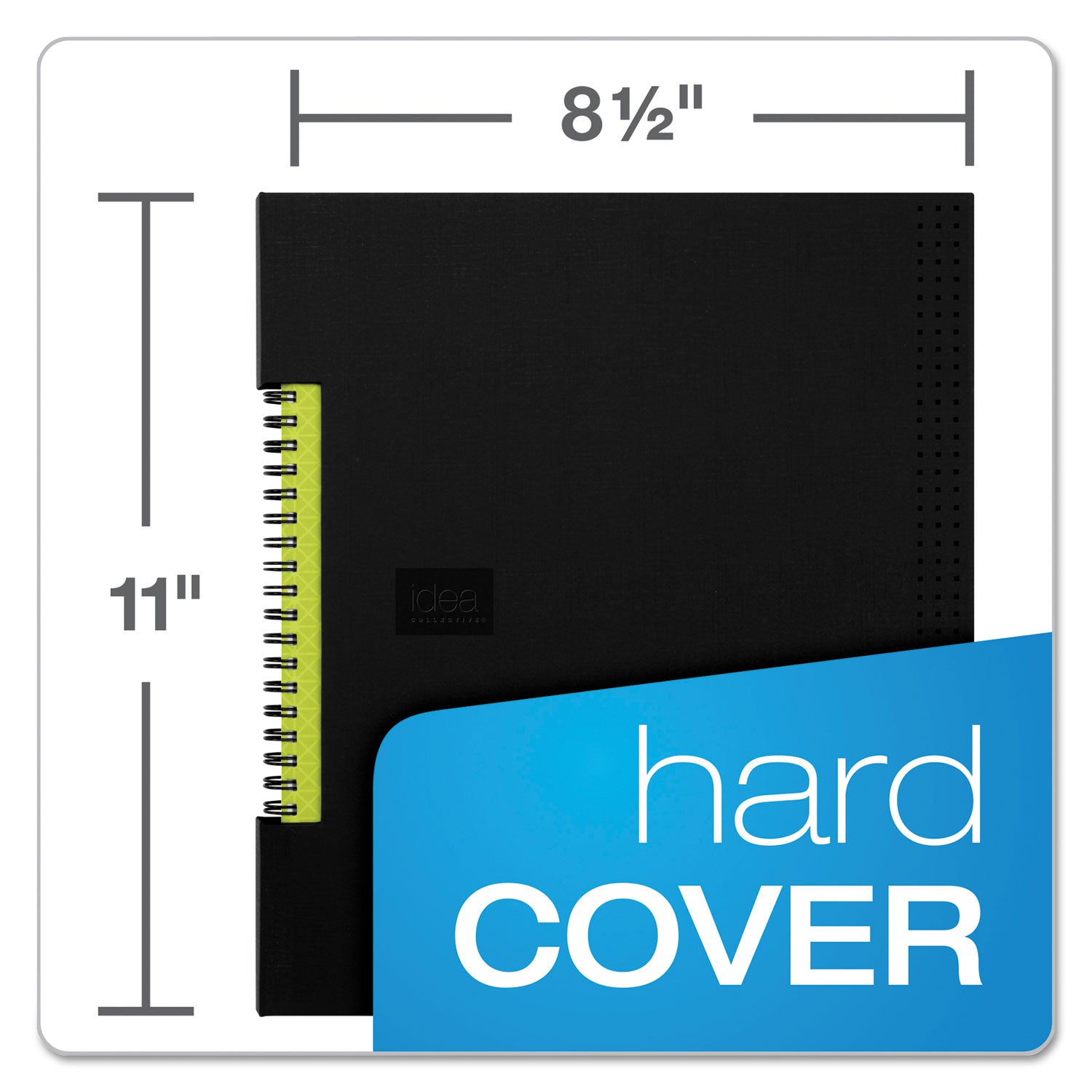 idea-collective-professional-wirebound-hardcover-notebook-1-subject-medium-college-rule-black-cover-80-11-x-85-sheets_top56895 - 3
