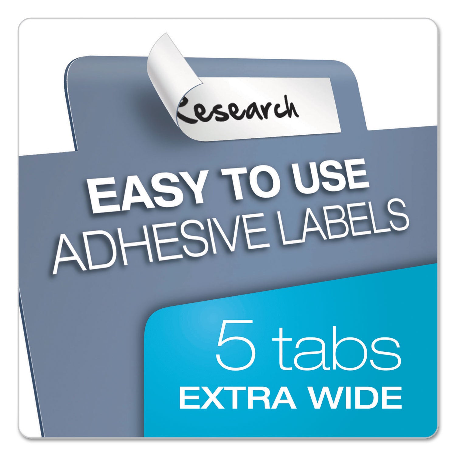 Tabloid-Size Poly Index Divider, 5-Tab, 11 x 17, Assorted, 1 Set - 