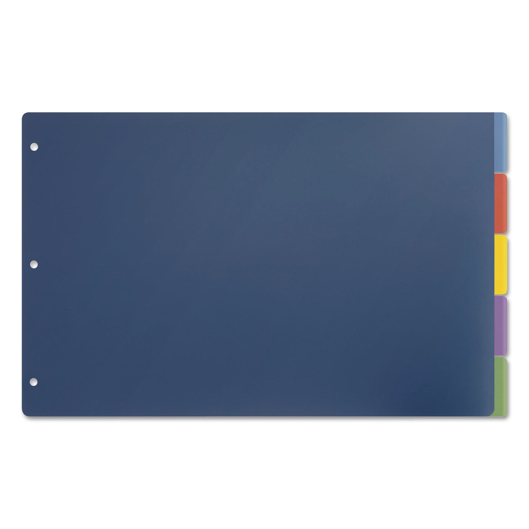 Tabloid-Size Poly Index Divider, 5-Tab, 11 x 17, Assorted, 1 Set - 