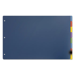 Tabloid-Size Poly Index Divider, 8-Tab, 11 x 17, Assorted, 1 Set - 