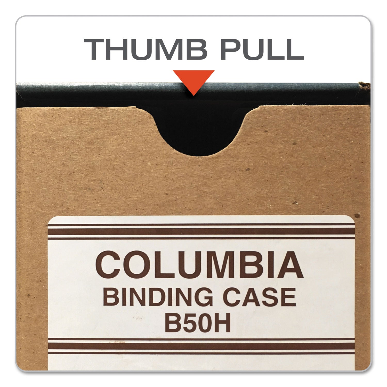 COLUMBIA Recycled Binding Cases, 2 Rings, 3.13" Capacity, 11 x 8.5, Kraft - 