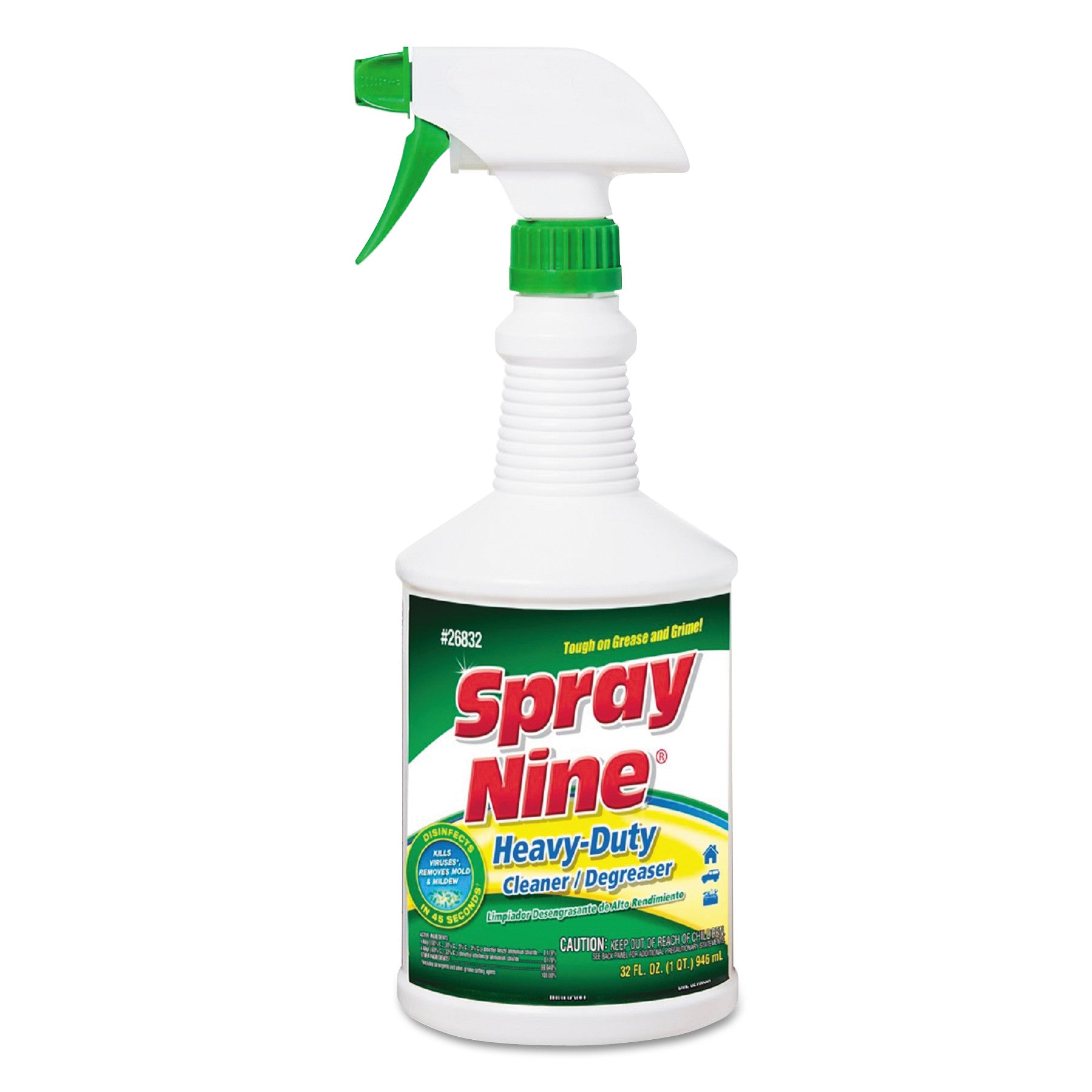 Heavy Duty Cleaner/Degreaser/Disinfectant, Citrus Scent, 32 oz Trigger Spray Bottle - 