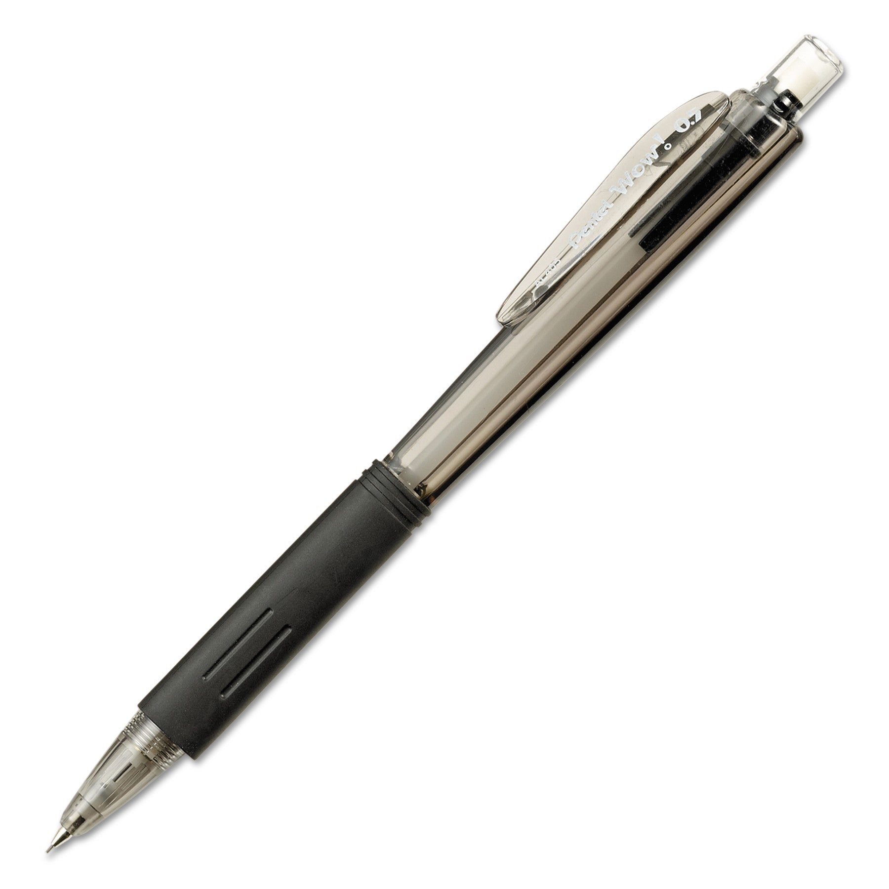 Wow! Pencils, 0.5 mm, HB (#2), Black Lead, Black Barrel - 