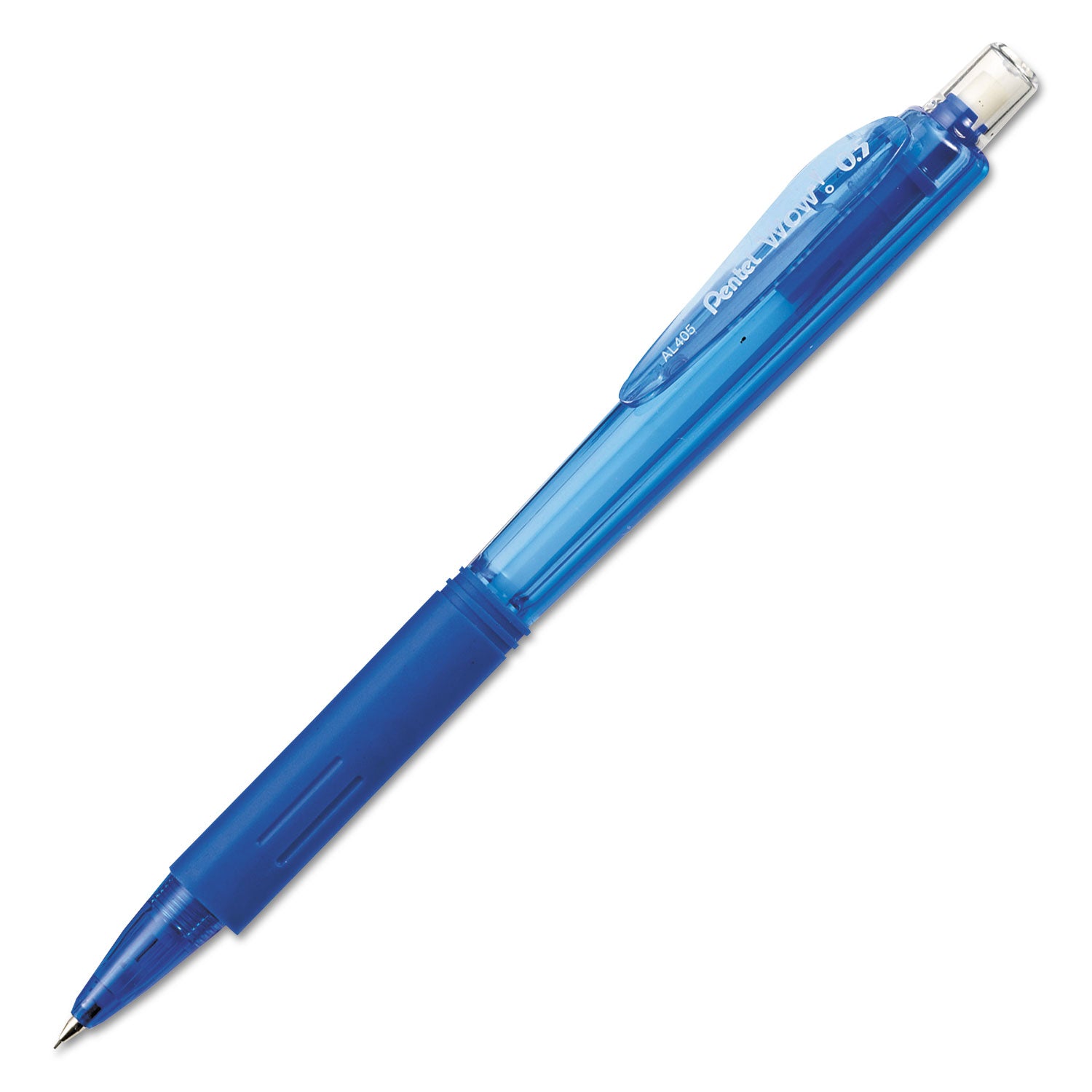 Wow! Pencils, 0.5 mm, HB (#2), Black Lead, Blue Barrel, Dozen - 