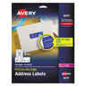 Vibrant Laser Color-Print Labels w/ Sure Feed, 0.75 x 2.25, White, 750/PK