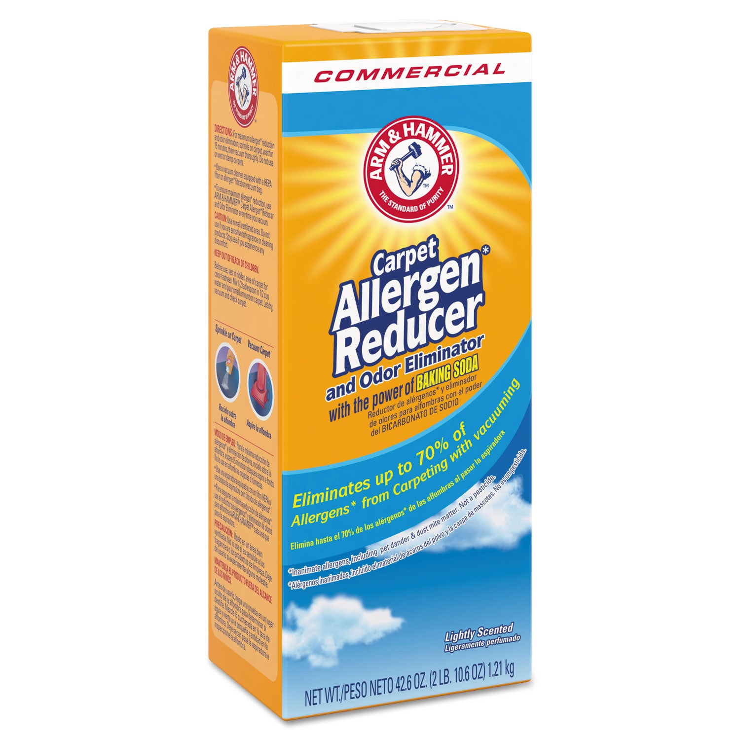 Carpet and Room Allergen Reducer and Odor Eliminator, 42.6 oz Box, 9/Carton - 