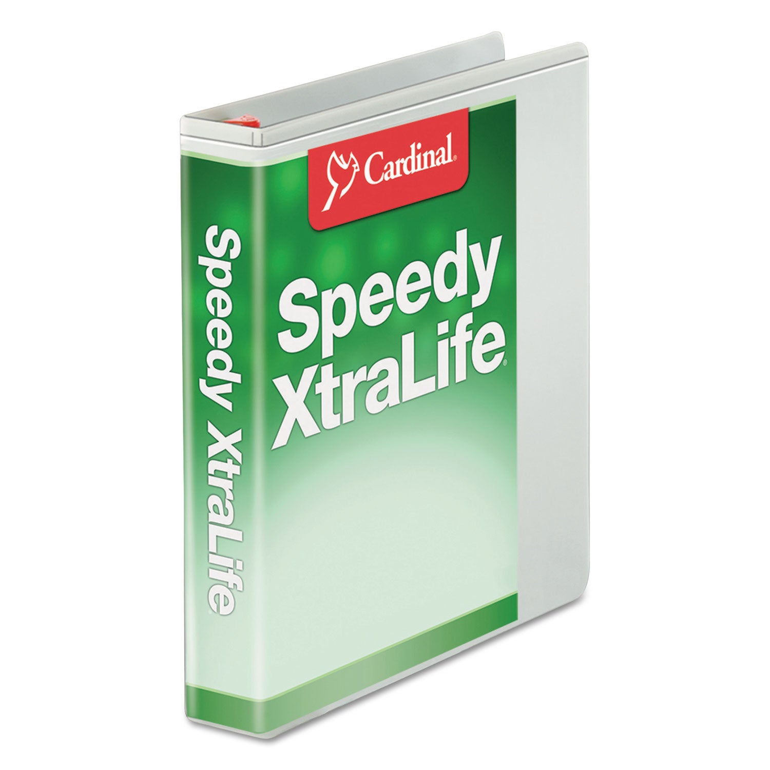Speedy XtraLife Non-Stick Locking Slant-D Ring Binder, 3 Rings, 1" Capacity, 11 x 8.5, White - 