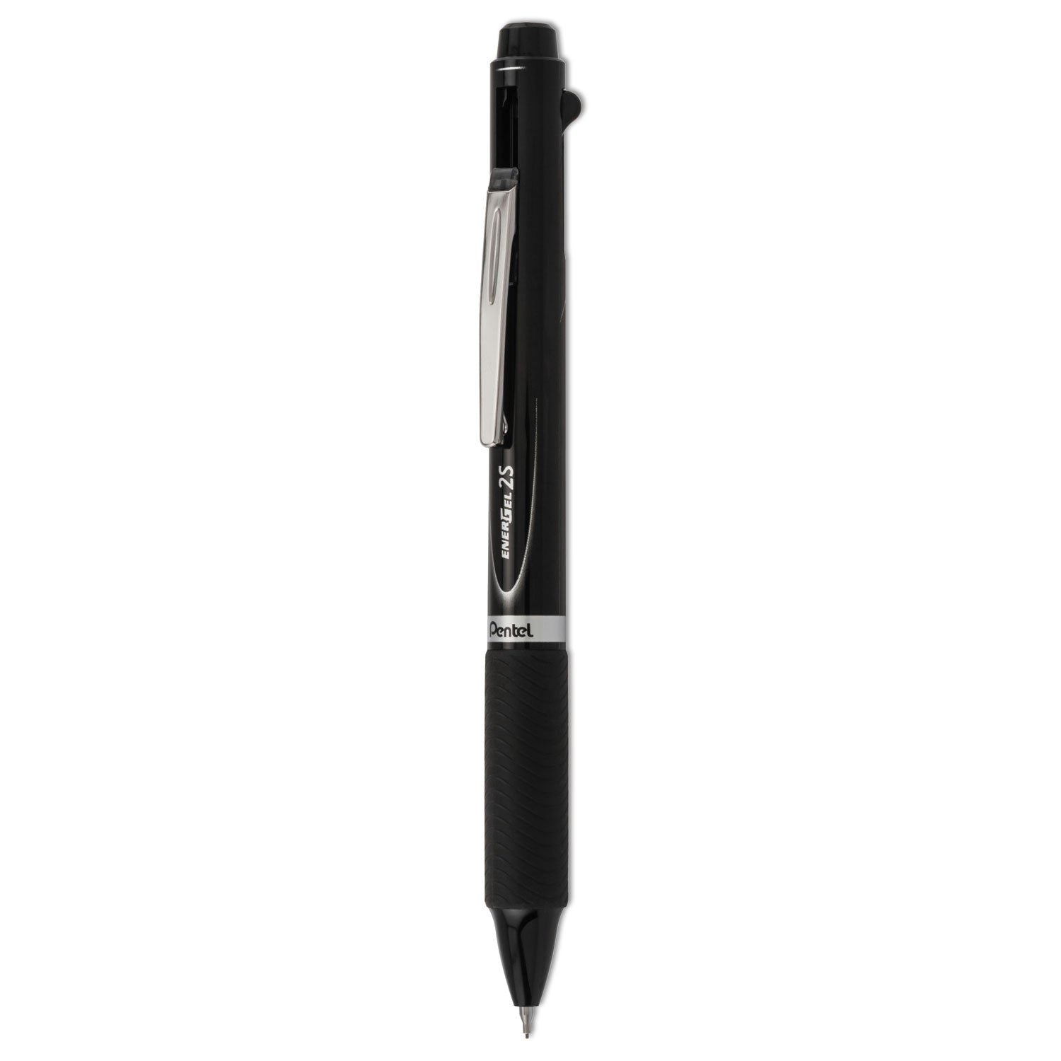energel-2s-multi-color-gel-pen-pencil-retractable-medium-05-mm-black-red-ink-black-barrel_penblw355a - 1