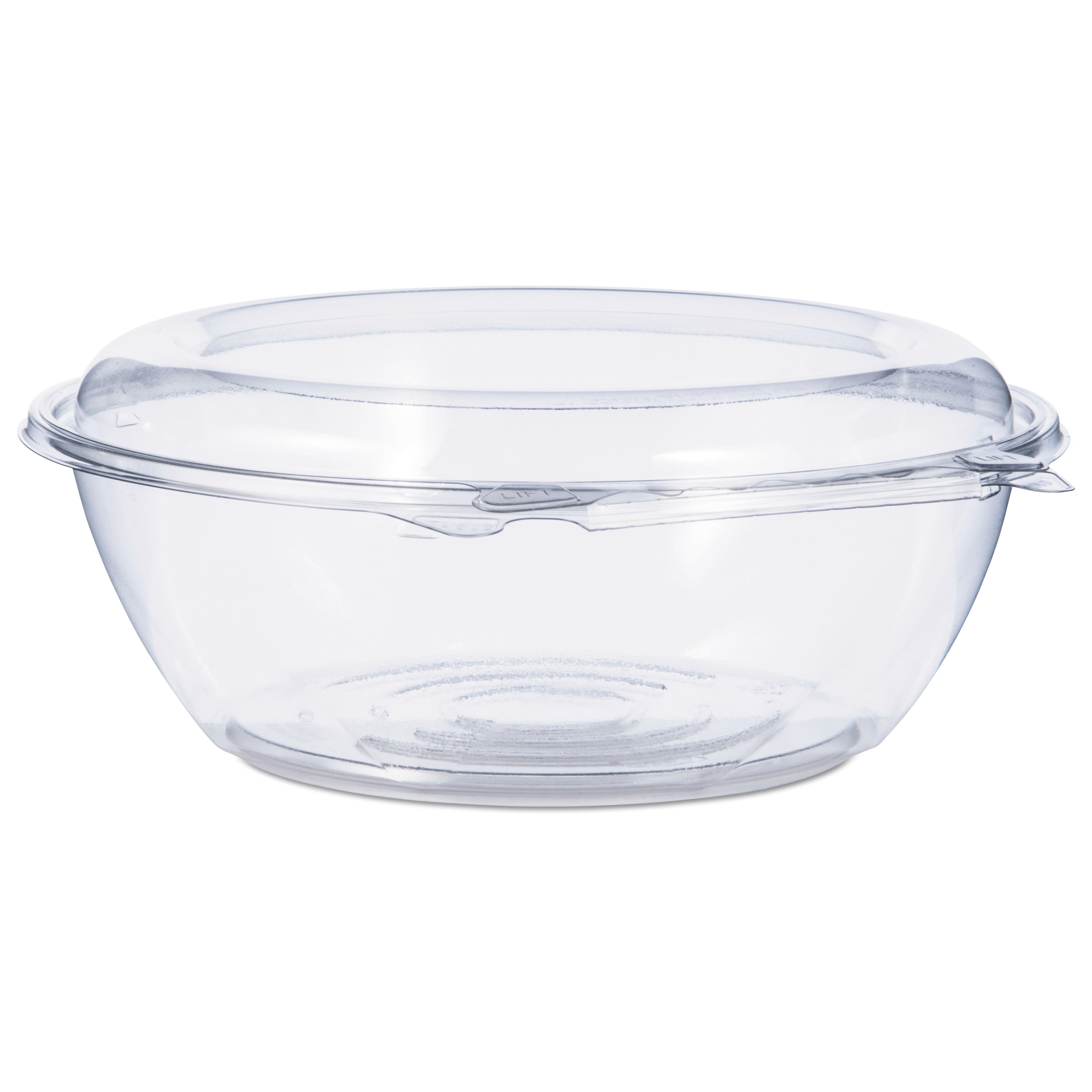 tamper-resistant-tamper-evident-bowls-with-dome-lid-48-oz-89-diameter-x-34h-clear-plastic-100-carton_dccctr48bd - 1