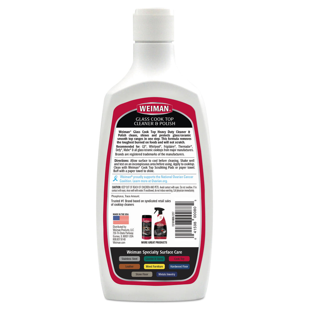 Glass Cook Top Cleaner and Polish, 20 oz Squeeze Bottle