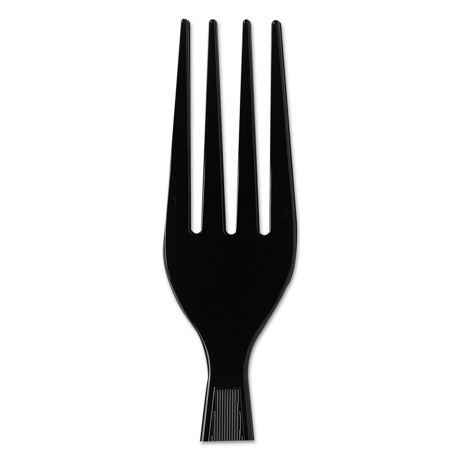 Plastic Cutlery, Heavyweight Forks, Black, 1,000/Carton - 