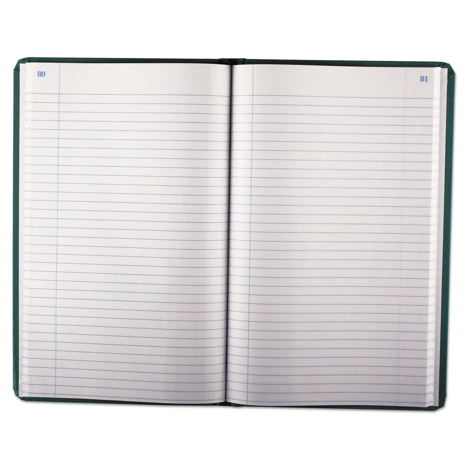 Account Record Book, Record-Style Rule, Blue Cover, 11.75 x 7.25 Sheets, 150 Sheets/Book - 