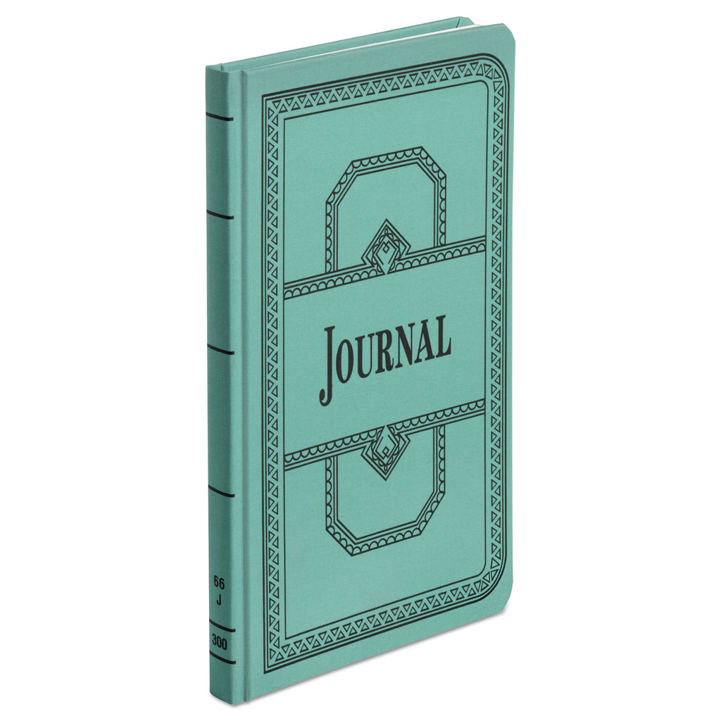 Account Record Book, Record-Style Rule, Blue Cover, 11.75 x 7.25 Sheets, 300 Sheets/Book