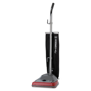 TRADITION Upright Vacuum SC679J, 12" Cleaning Path, Gray/Red/Black