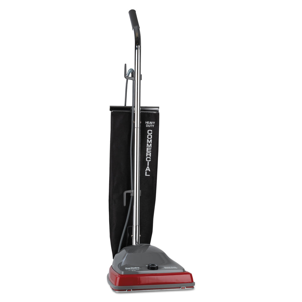 TRADITION Upright Vacuum SC679J, 12" Cleaning Path, Gray/Red/Black