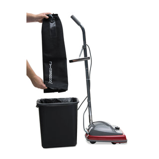 TRADITION Upright Vacuum SC679J, 12" Cleaning Path, Gray/Red/Black