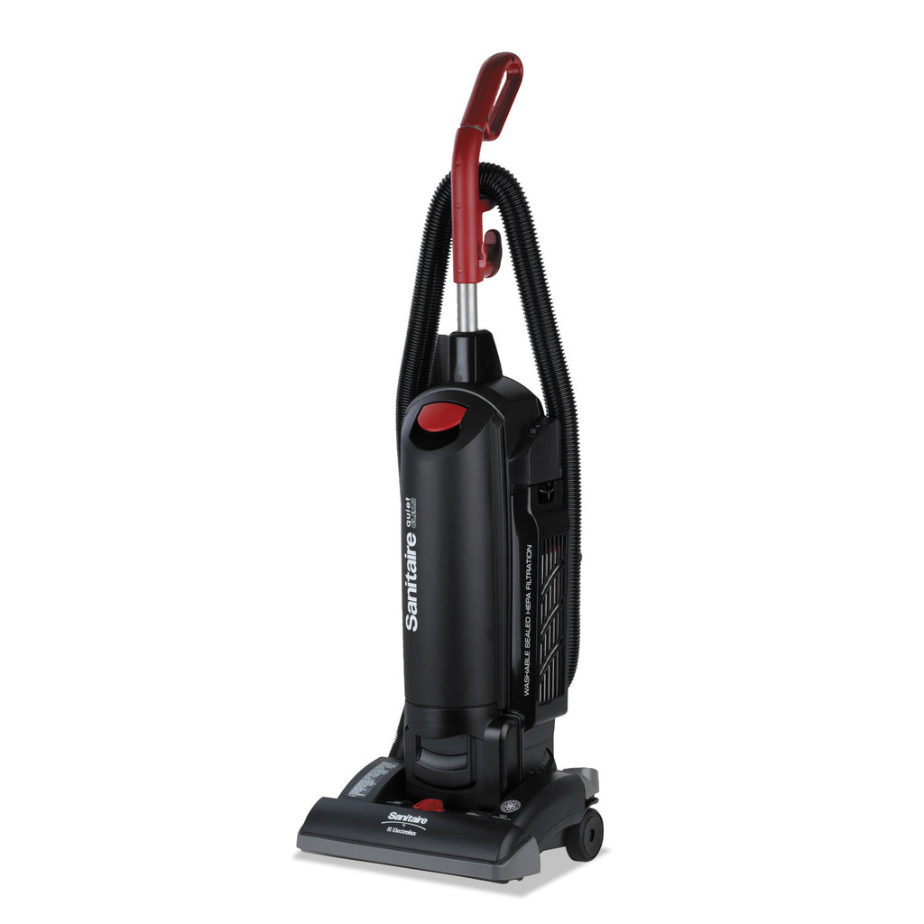 FORCE QuietClean Upright Vacuum SC5713D, 13" Cleaning Path, Black