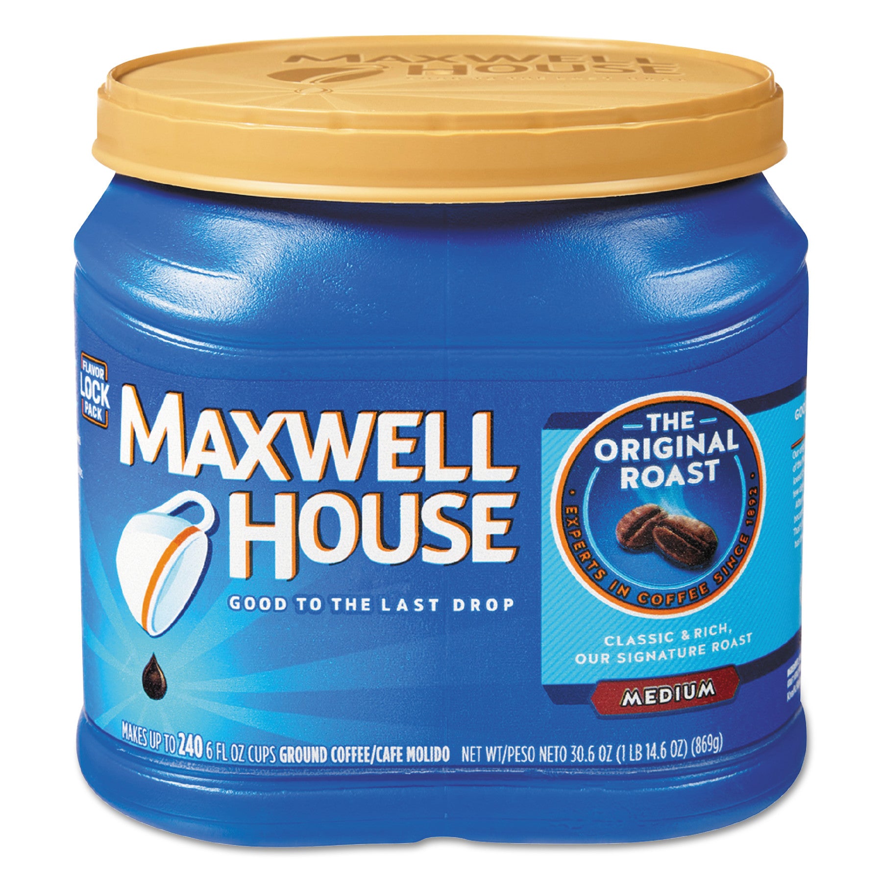 Coffee, Regular Ground, 30.6 oz Canister - 