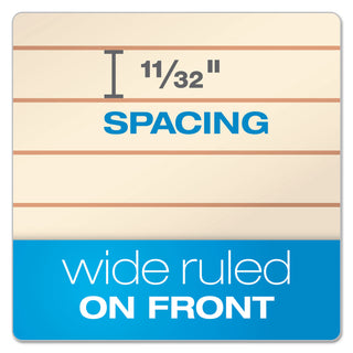 Gold Fibre Retro Wirebound Writing Pads, Wide/Legal and Quadrille Rule, Red Cover, 70 White 8.5 x 11.75 Sheets