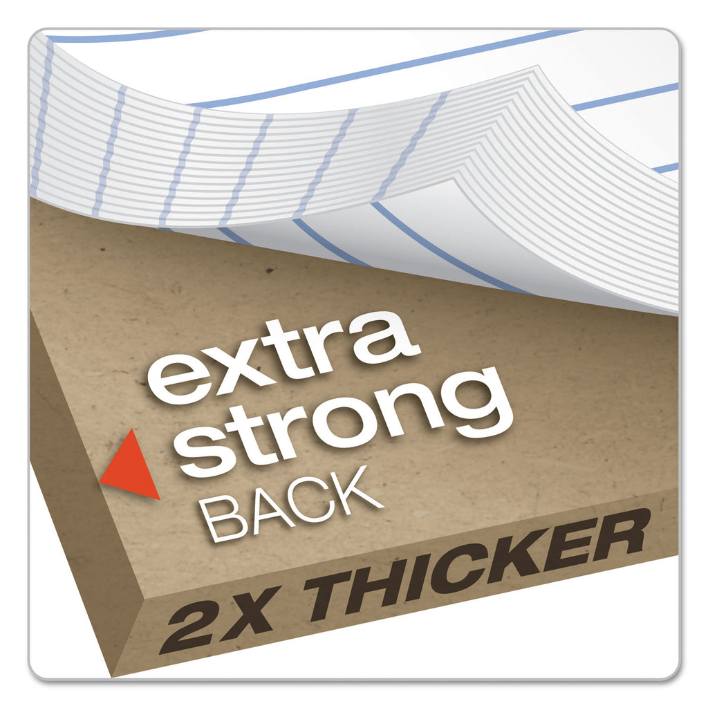 Double Sheet Pads, Narrow Rule, 100 White 8.5 x 11.75 Sheets - 