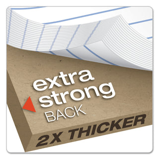 Double Sheet Pads, Narrow Rule, 100 White 8.5 x 11.75 Sheets - 