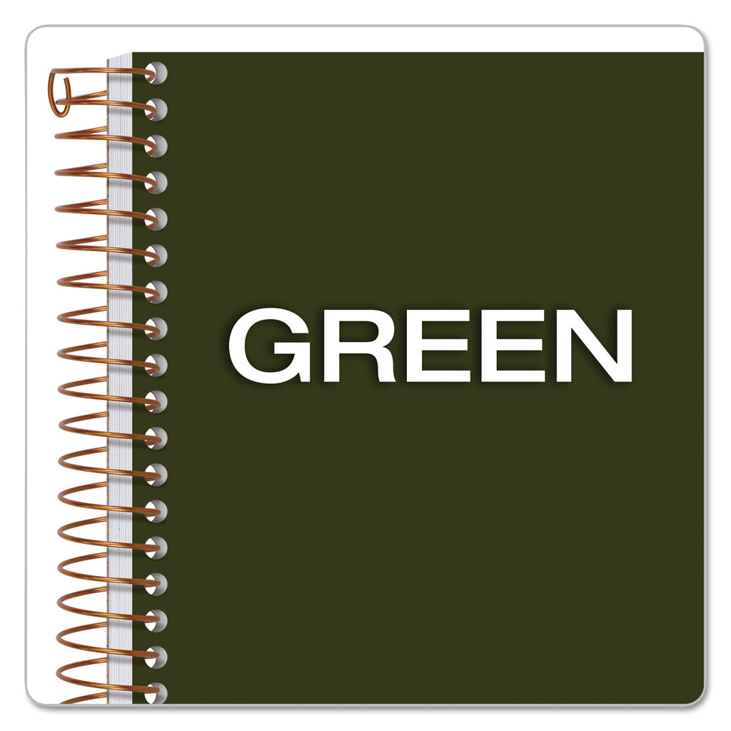 Gold Fibre Personal Notebooks, 1-Subject, Medium/College Rule, Classic Green Cover, (100) 7 x 5 Sheets - 