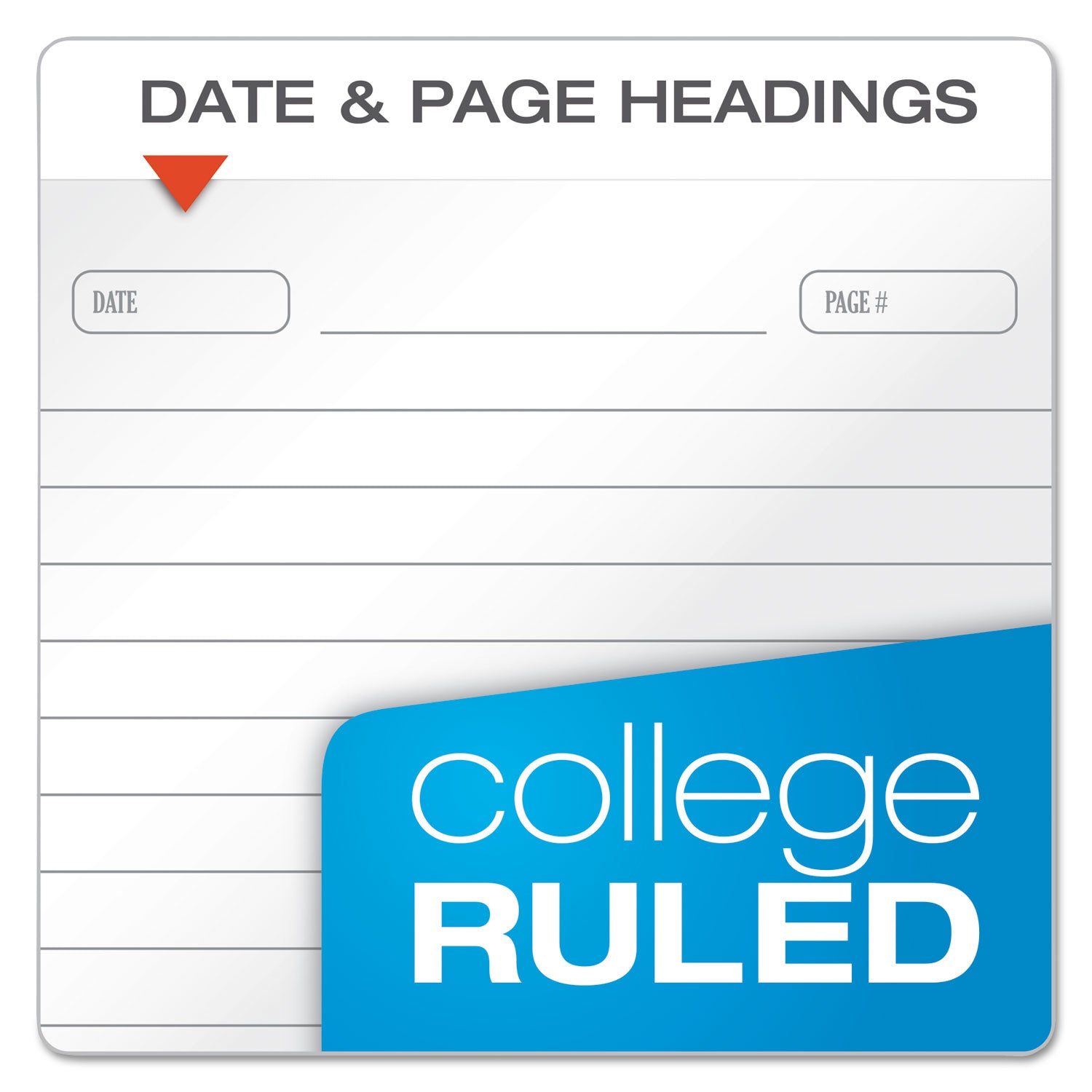 Gold Fibre Personal Notebooks, 1-Subject, Medium/College Rule, Classic Green Cover, (100) 7 x 5 Sheets - 