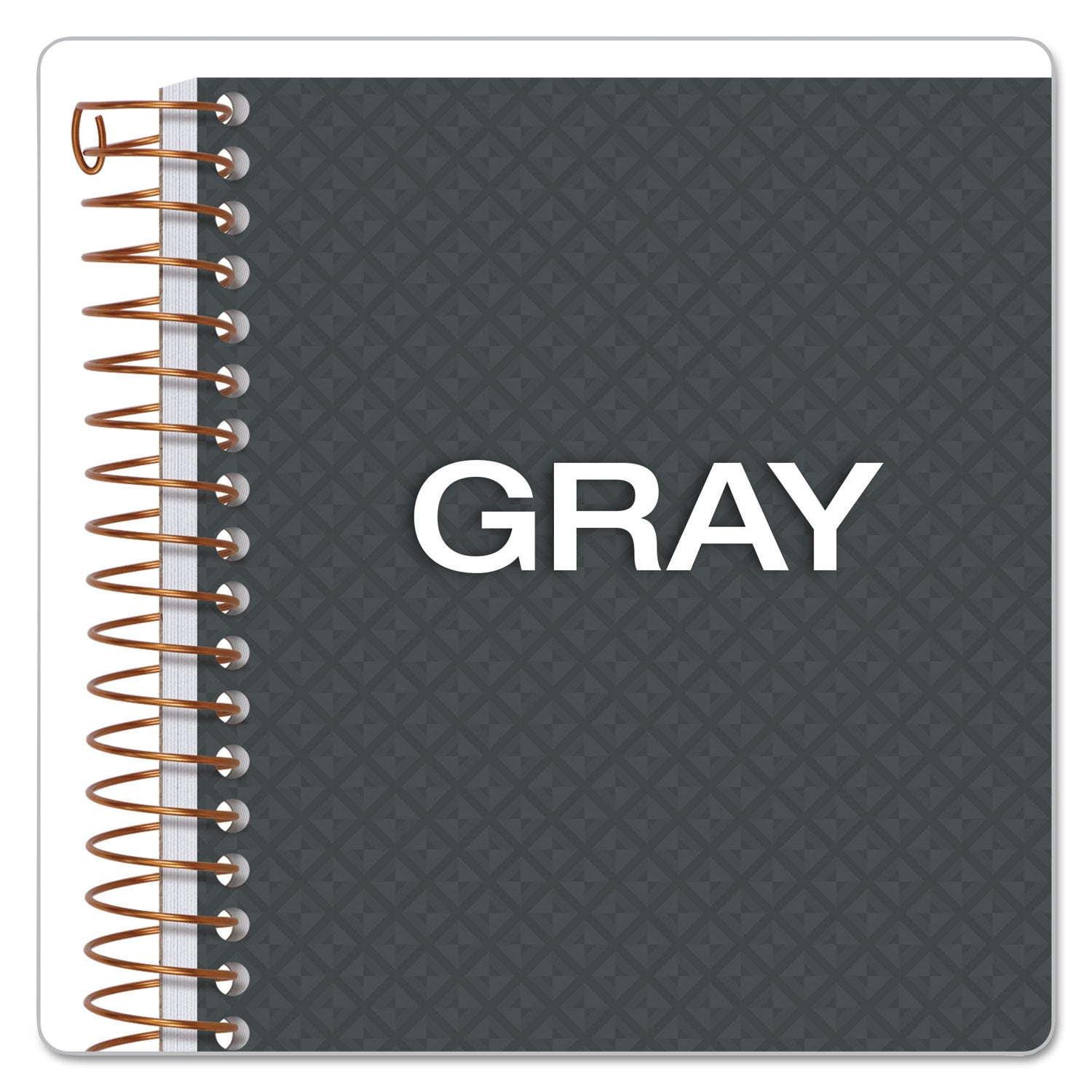 Gold Fibre Personal Notebooks, 1-Subject, Medium/College Rule, Designer Gray Cover, (100) 7 x 5 Sheets - 