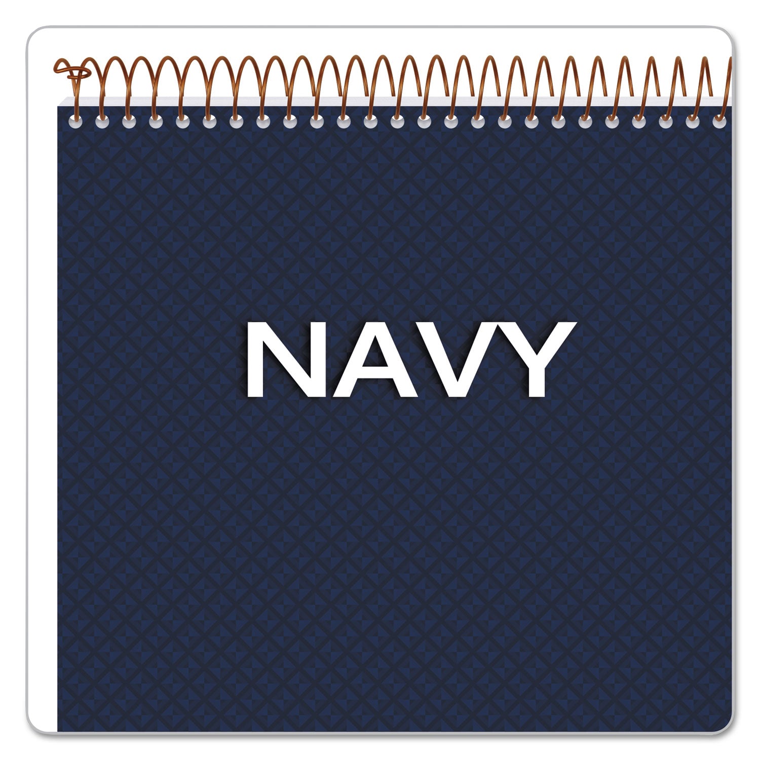 Gold Fibre Wirebound Project Notes Pad, Project-Management Format, Navy Cover, 70 White 8.5 x 11.75 Sheets - 