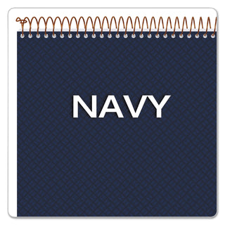 Gold Fibre Wirebound Project Notes Pad, Project-Management Format, Navy Cover, 70 White 8.5 x 11.75 Sheets