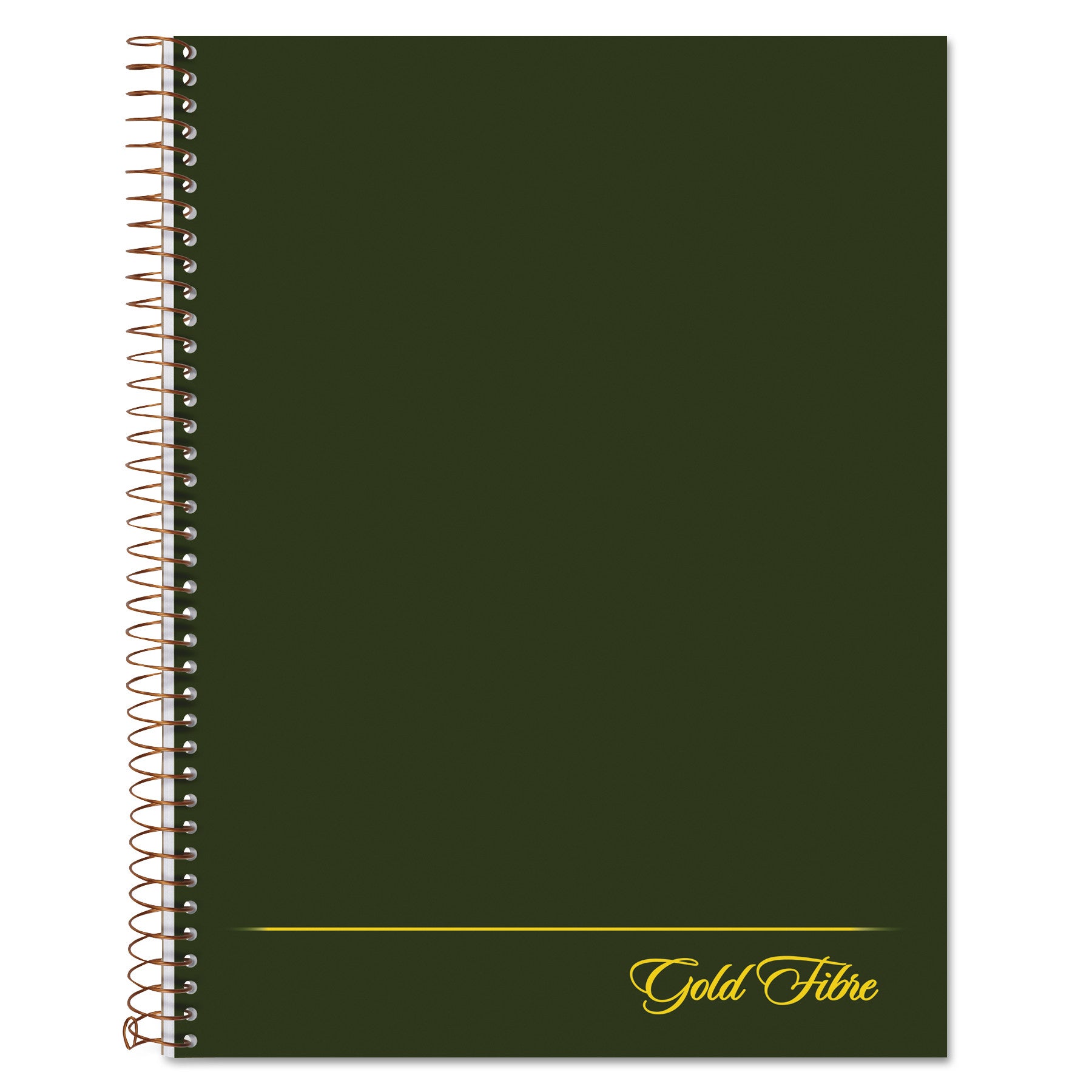 Gold Fibre Wirebound Project Notes Book, 1-Subject, Project-Management Format, Green Cover, (84) 9.5 x 7.25 Sheets - 