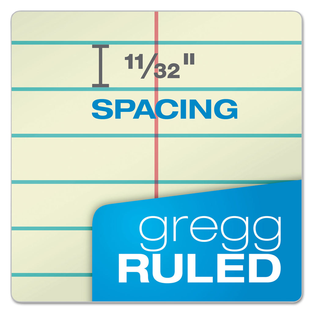 Steno Pads, Gregg Rule, Tan Cover, 80 Green-Tint 6 x 9 Sheets