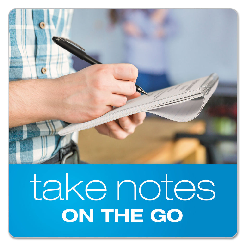 Earthwise by Ampad Recycled Reporter's Notepad, Gregg Rule, White Cover, 70 White 4 x 8 Sheets - 