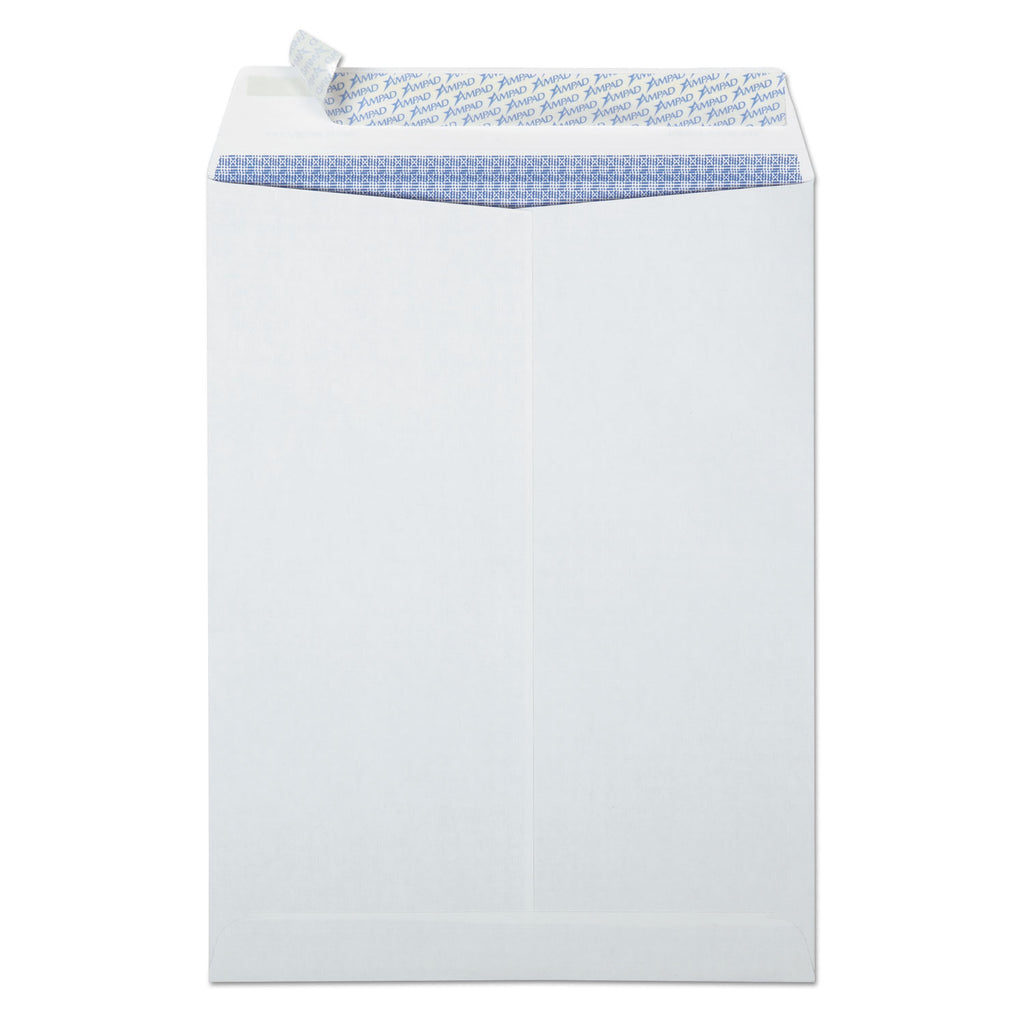Gold Fibre Fastrip Release and Seal Catalog Envelope, #10 1/2, Cheese Blade Flap, Self-Adhesive Closure, 9 x 12, White,100/BX - 
