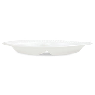 Concorde Foam Plate, 3-Compartment, 10.25" dia, White, 125/Pack, 4 Packs/Carton