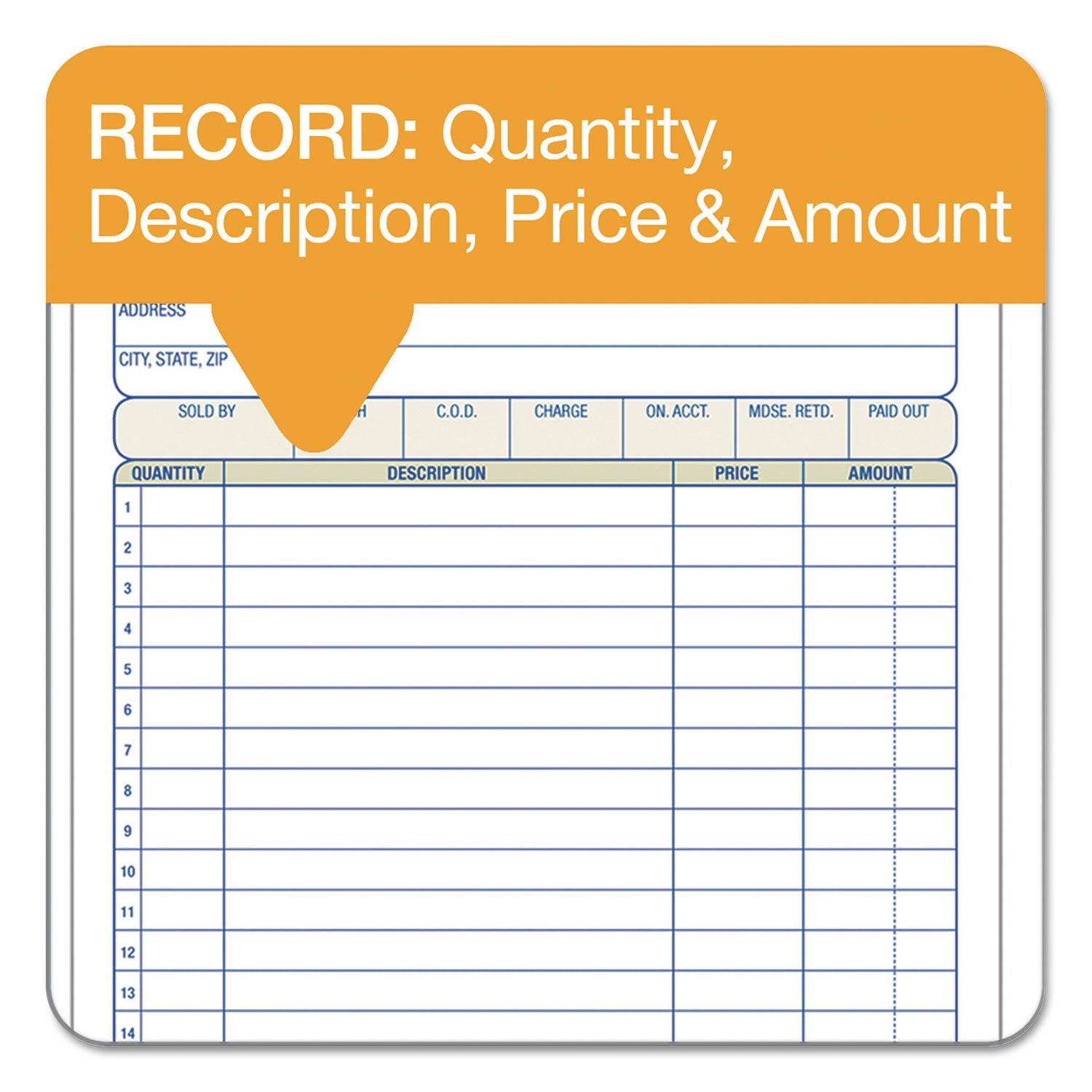 TOPS Sales/Order Book, Three-Part Carbonless, 7.95 x 5.56, 50 Forms Total - 