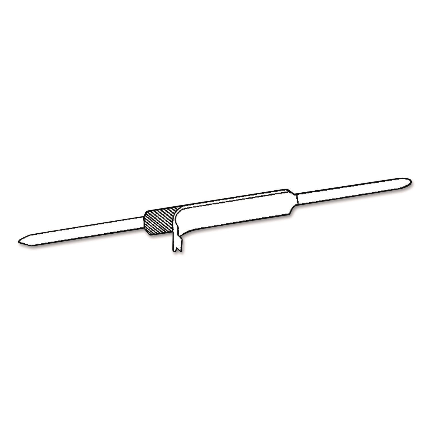 Self-Adhesive Two-Prong Paper Fastener Bases, 2" Capacity, 2.75" Center to Center, Matte Steel, 100/Box