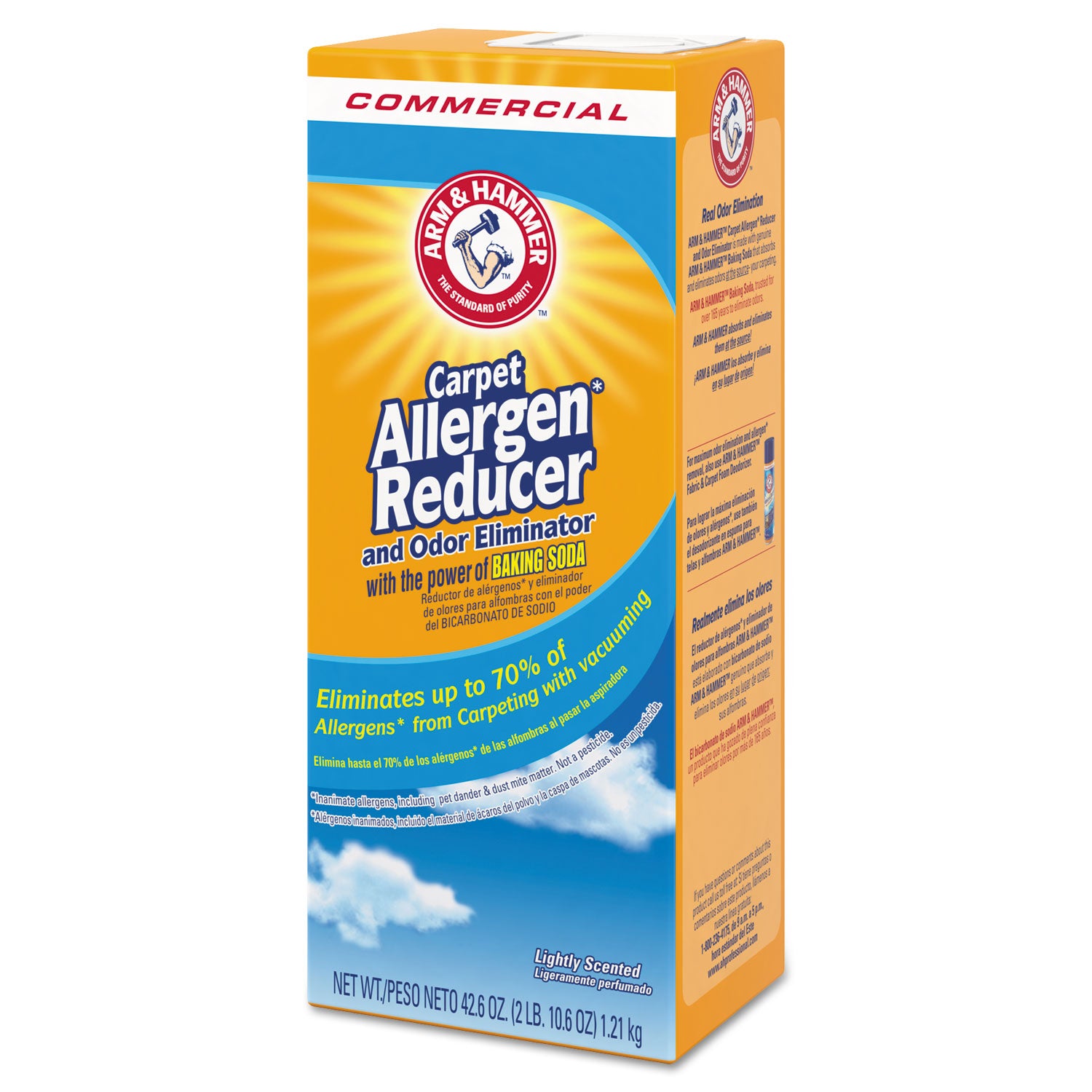 Carpet and Room Allergen Reducer and Odor Eliminator, 42.6 oz Shaker Box - 