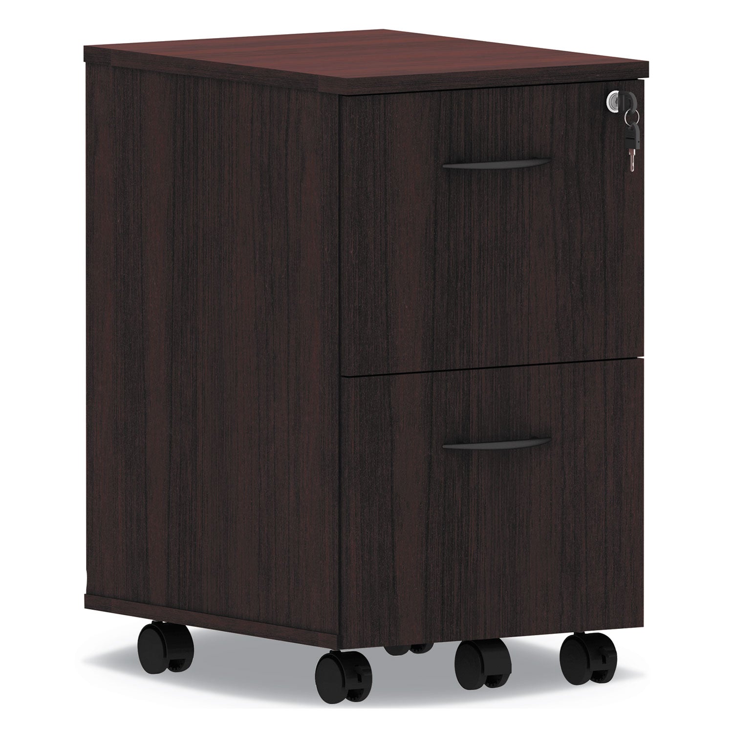 alera-valencia-series-mobile-pedestal-left-or-right-2-legal-letter-size-file-drawers-mahogany-1538-x-20-x-2663_aleva582816my - 1
