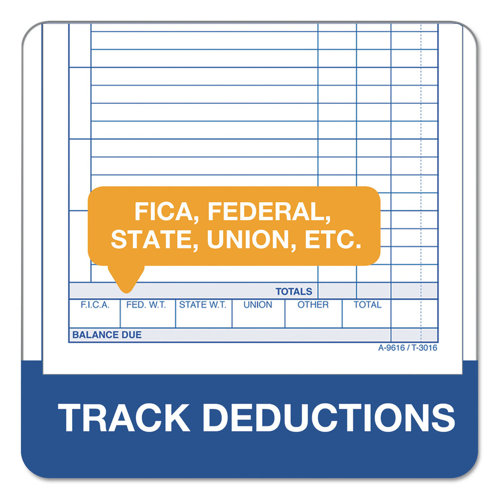 Weekly Employee Time Cards, One Side, 4.25 x 6.75, 100/Pack - 