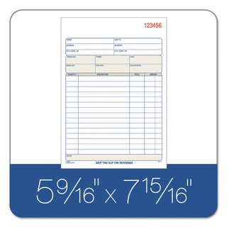 Sales Order Book, Two-Part Carbonless, 7.94 x 5.56, 50 Forms Total - 