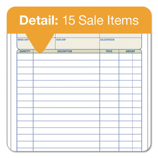 Sales Order Book, Two-Part Carbonless, 7.94 x 5.56, 50 Forms Total - 