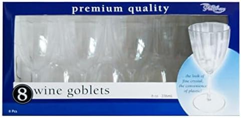 8 oz Wine Goblet, 8/Pack, 10/Case
