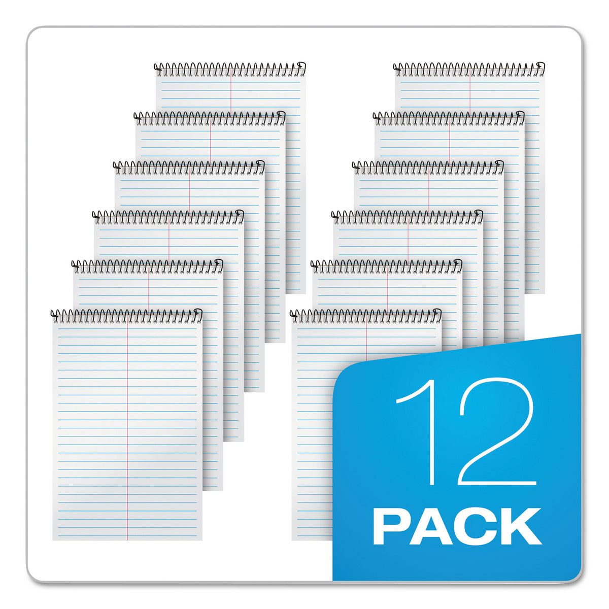Second Nature Recycled Notepads, Gregg Rule, Brown Cover, 80 White 6 x 9 Sheets