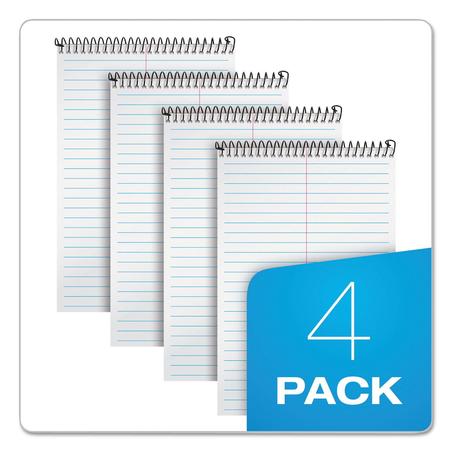 Second Nature Recycled Notepads, Gregg Rule, Brown Cover, 70 White 6 x 9 Sheets - 