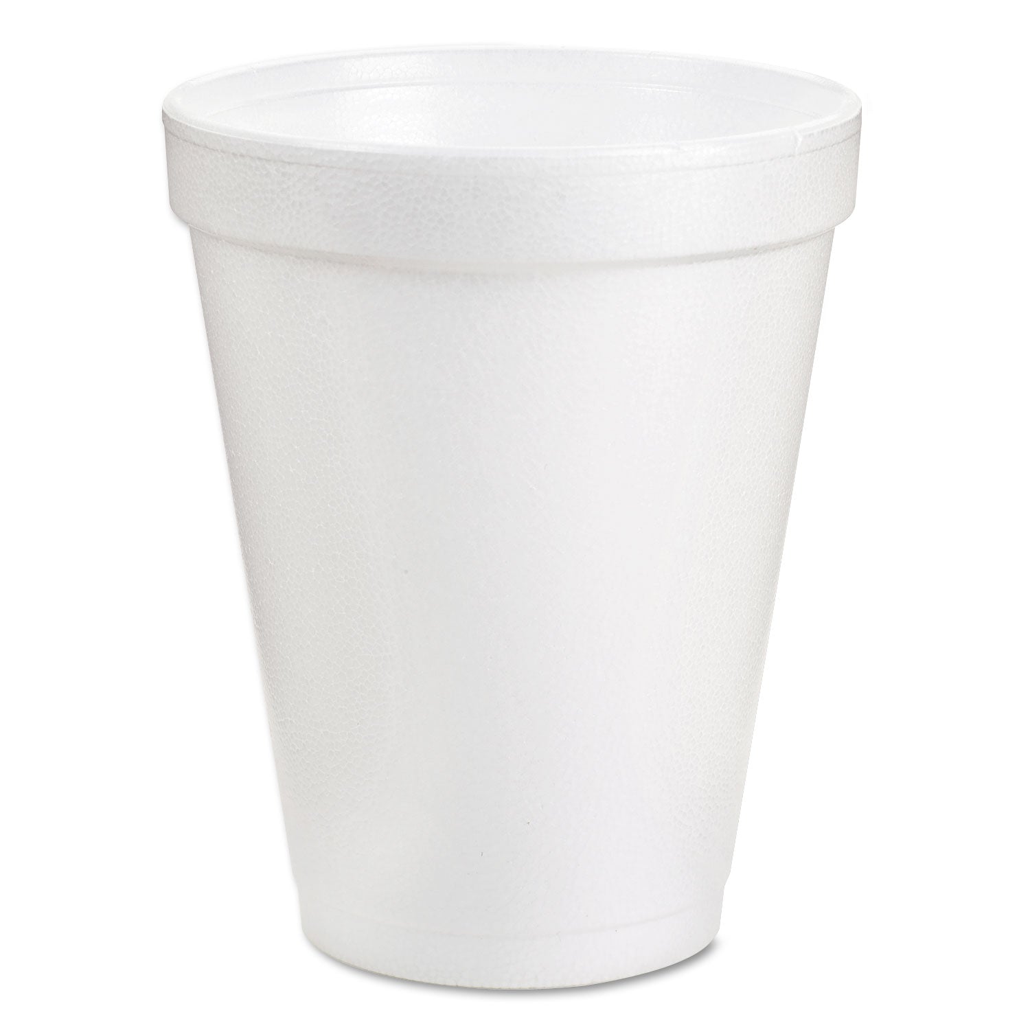 Foam Drink Cups, 6 oz, White, 25/Bag, 40 Bags/Carton - 